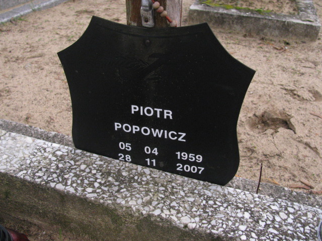 Piotr Popowicz 1959 Chełmno - Grobonet - Wyszukiwarka osób pochowanych