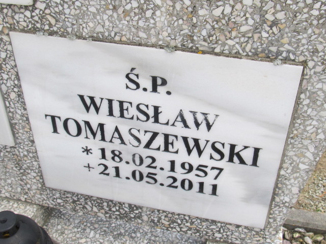 Wiesław Tomaszewski 1957 Chełmno - Grobonet - Wyszukiwarka osób pochowanych